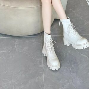 Women Shoes Lace Up Boots